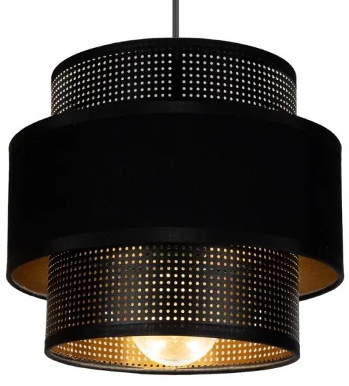 Lustră pe cablu NESS 2xE27/60W/230V neagră