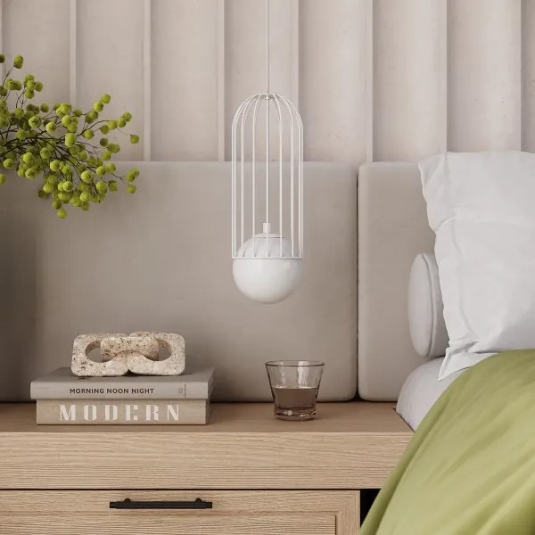 Lustră pe cablu Sollux SL.1331 BRINA 1xG9/8W/230V alb