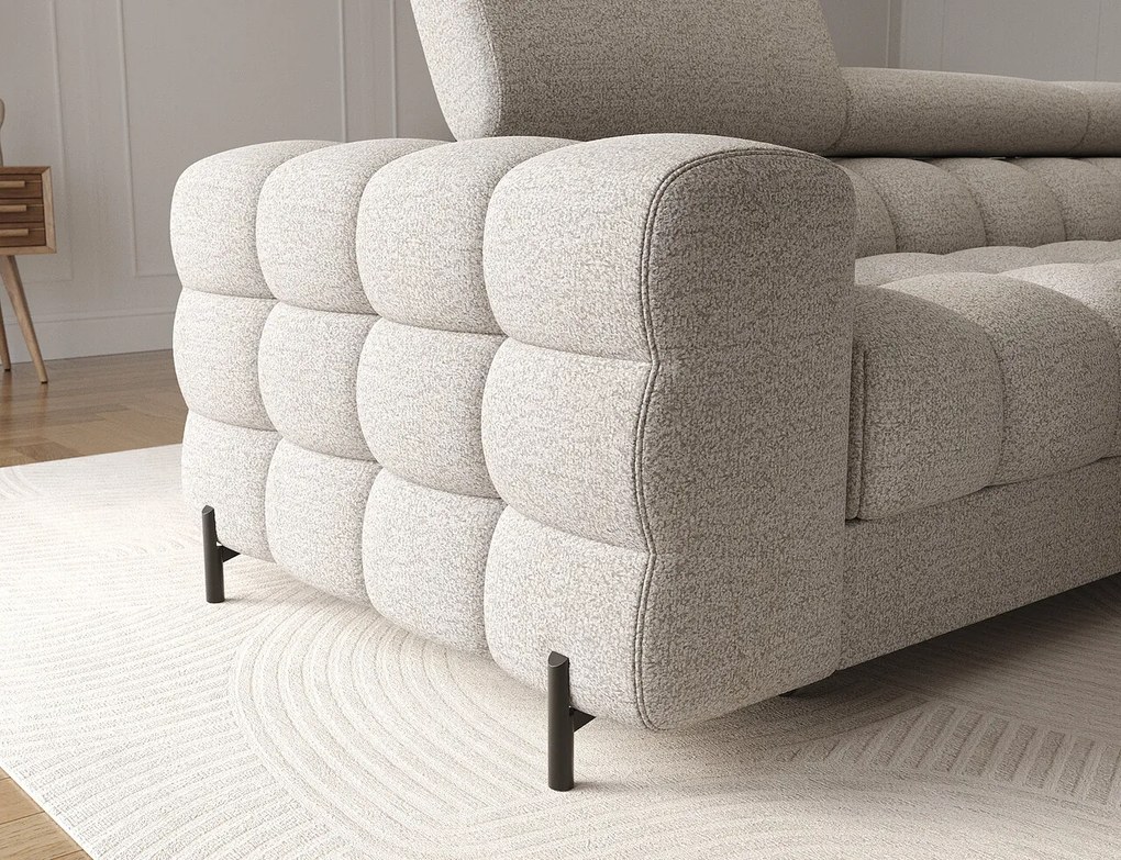 Coltar extensibil dreapta 3 locuri ELTAP, RT-20ROY, Felro, 285x181x93 cm, lemn/poliester, bej