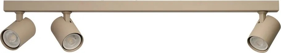 Plafoniera liniara bej cu 3 spoturi EXO 3, 70cm