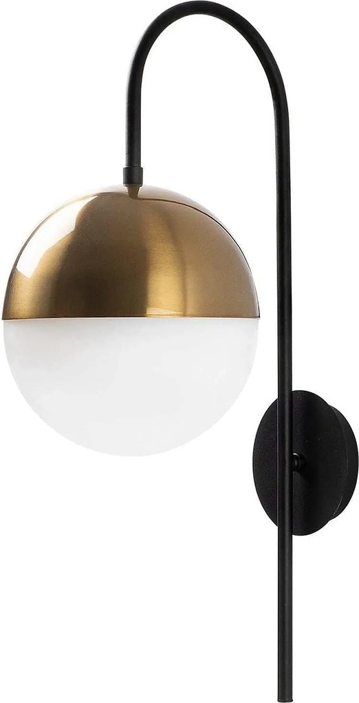 Aplica BASTOS 3051, auriu/negru, metal, 20x31x57 cm