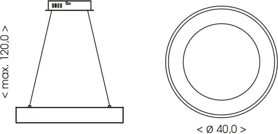 BRILAGI - Lustra LED dimmabilă pe cablu FALCON II LED/67W/230V Ø 40 cm bej + DO