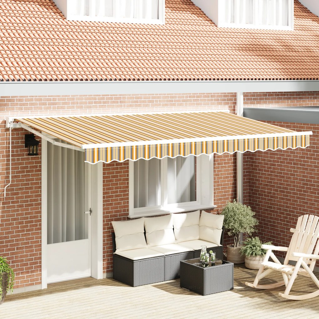 vidaXL Material de înlocuire pentru copertină Multicolour 400 x 200 cm