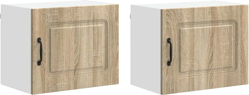 vidaXL Dulap de bucătărie Kalmar 2 pcs Stejar Sonoma 50 x 31 x 40 cm
