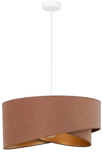 Lustră LED pe cablu Brilagi LYRA 1xE27/15W/230V maro/auriu