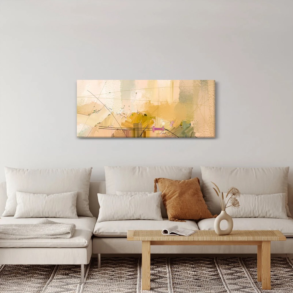 Tablou - Abstract, pictură în ulei (120x50 cm)