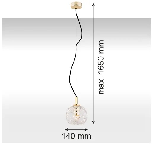 Argon 4200 - Lustră pe cablu OVIEDO 1xE27/15W/230V