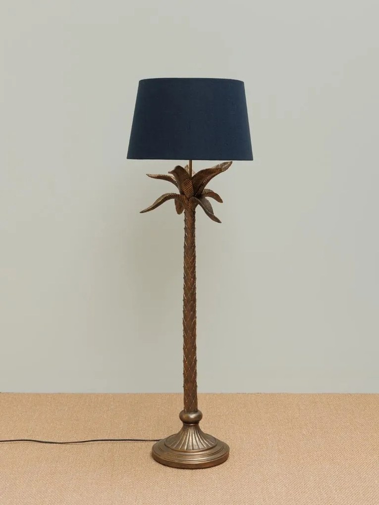 Lampadar din rasina, cu abajur din bumbac, Palmtree