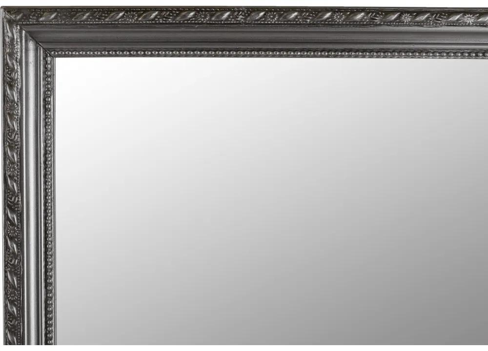 Oglindă, ramă argintie din lemn, MALKIA TYP 3