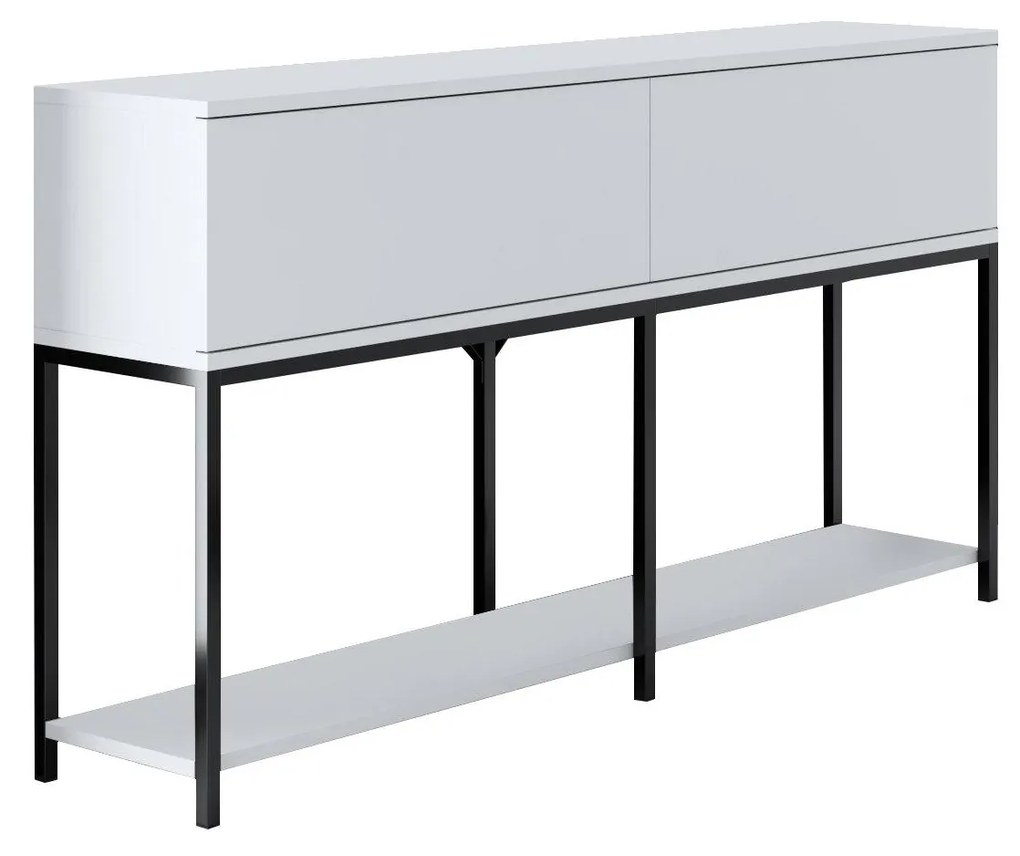 Măsuță consolă Vibubi 1 (negru + alb) . 1093379