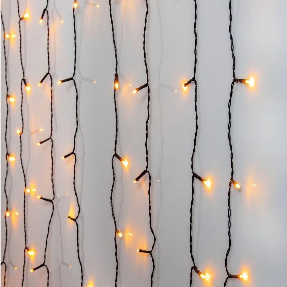 Eglo 411526 - Perdea LED de exterior pentru Crăciun GOLDEN 120xLED 1,8m IP44 alb cald