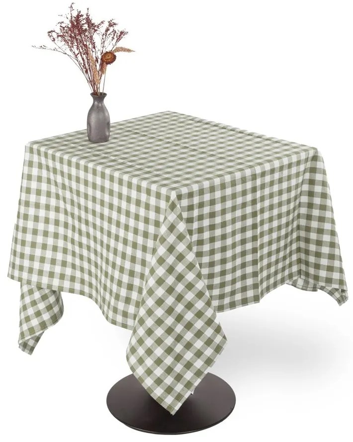 Față de masă din bumbac 150x150 cm Gingham – Tiseco Home Studio