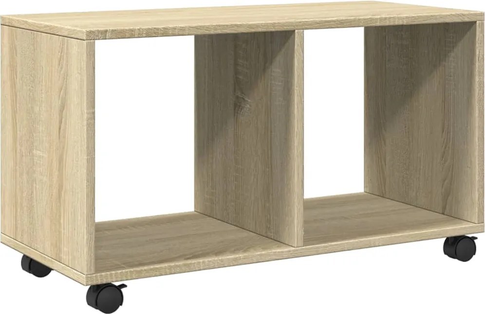 vidaXL Dulap cu roți, stejar sonoma, 72x33x42,5 cm, lemn prelucrat