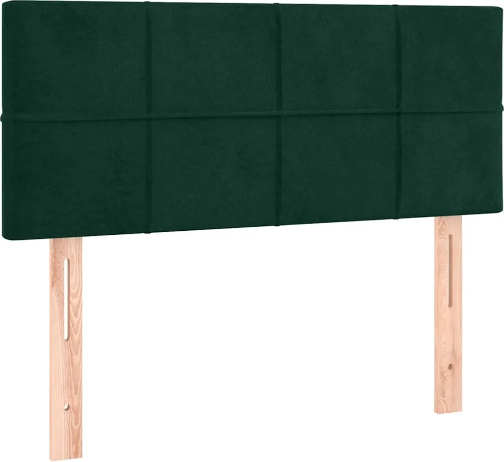 vidaXL Tăblie de pat, verde închis, 80x5x78/88 cm, catifea