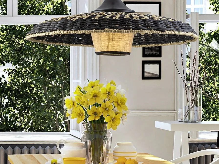 Lustra boho style design natural Fiji