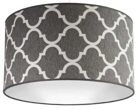 Lustră pe cablu Duolla MAROKO 1xE27/40W/230V d. 45 cm gri/alb