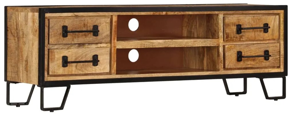 247343 vidaXL Comodă TV cu sertare, 120 x 30 x 40 cm, lemn masiv de mango