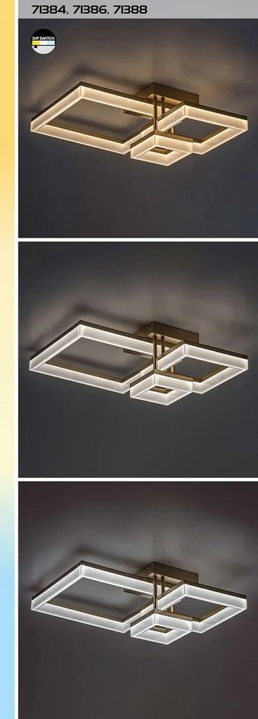 Plafoniera LED design geometric Amilia crom