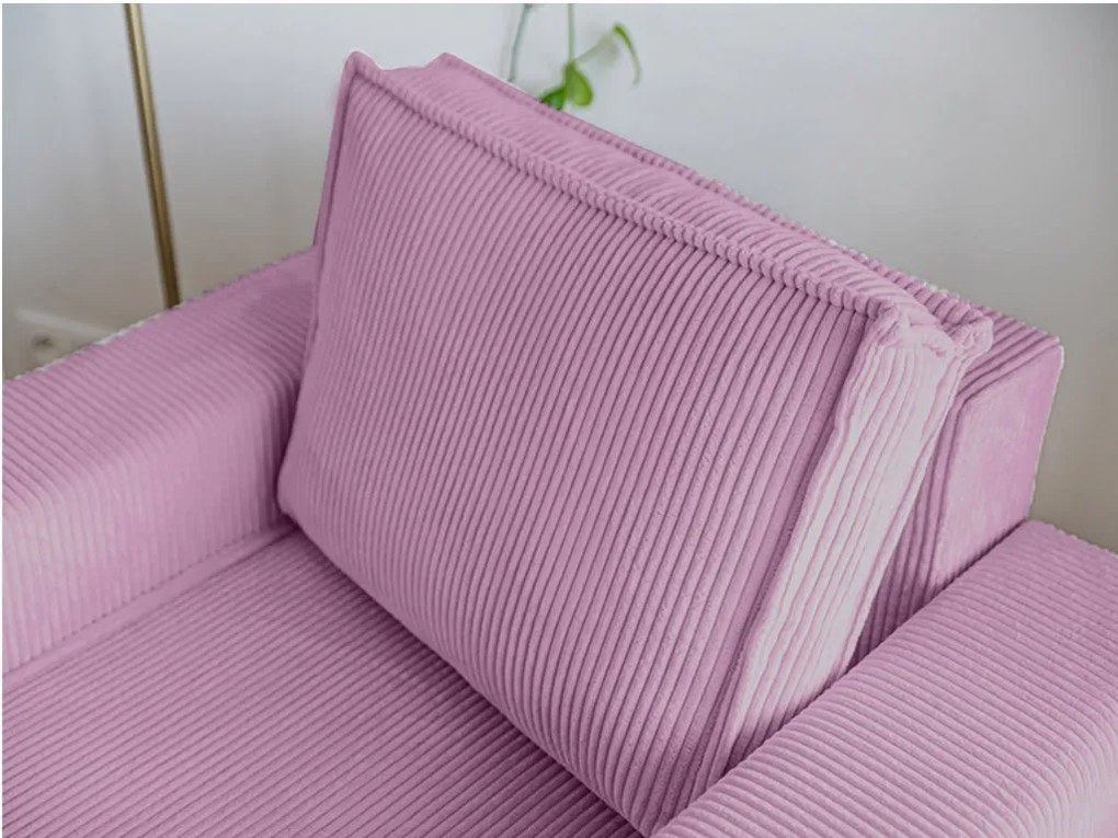Fotoliu cu taburet SMART SET, lila