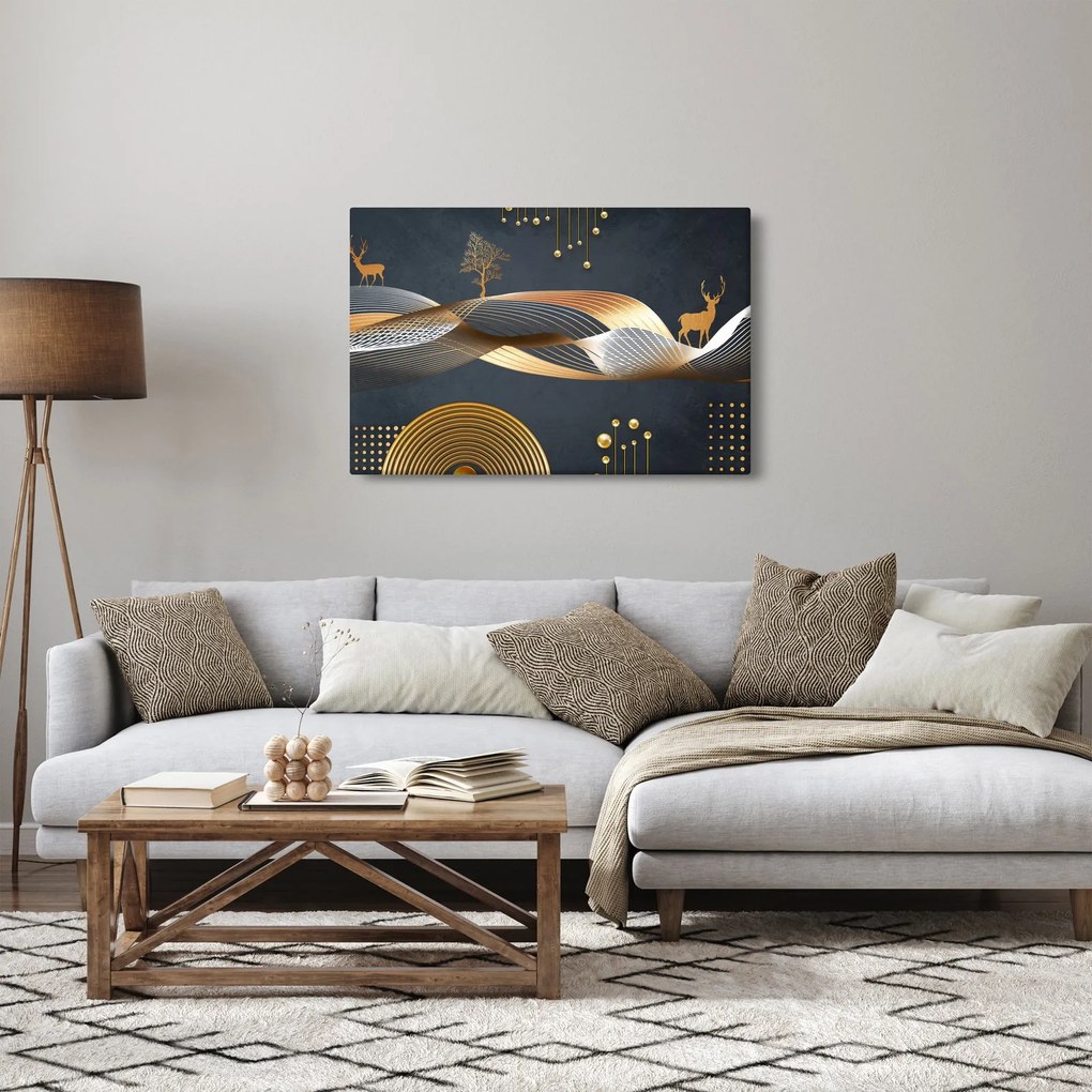 Tablou - Cerb, grafică (90x60 cm)