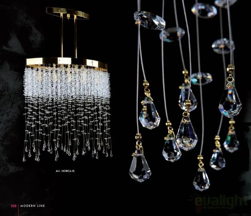 Lustra ovala Cristal Bohemia Exclusive dim.45x18cm NORICA III. CE