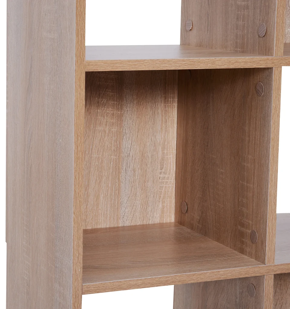 Homcom Librarie Raft 4 Niveluri Culoare Lemn Natural 61,5x29,5x122,5cm