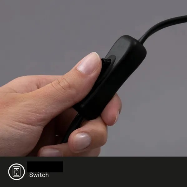 Lampă de masă Briloner 7406-015 TALE 1xE27/25W/230V negru