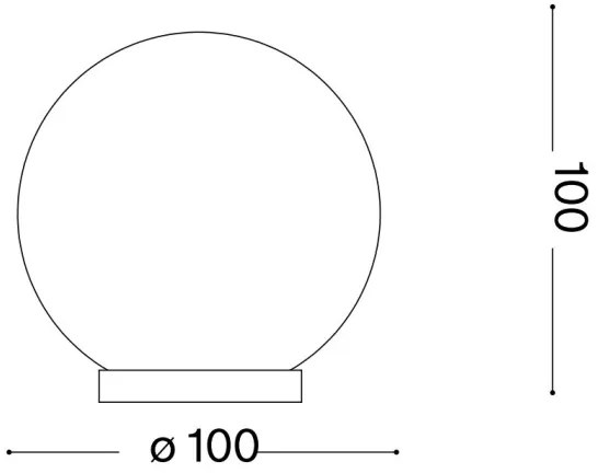 Lampă LED de masă Ideal Lux MAPA 1xG9/3W/230V d. 10 cm alb