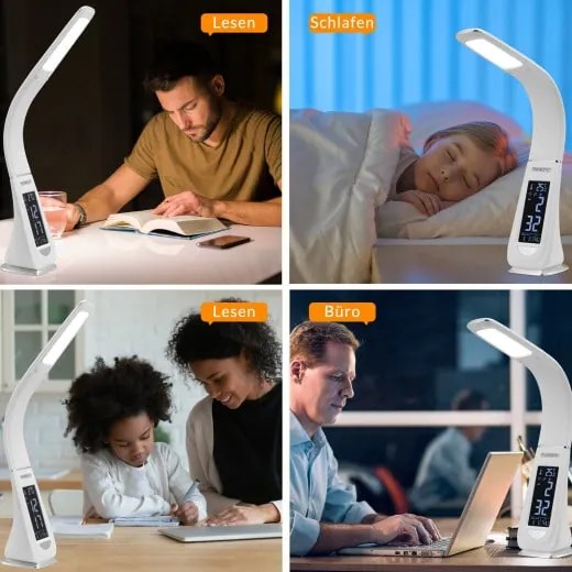 Deuba Lampă de masă Lilly LED - albă