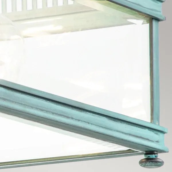 Elstead HOLBORN-F-VDG - Aplica de exterior HOLBORN 2xE27/60W/230V IP44 turcoaz