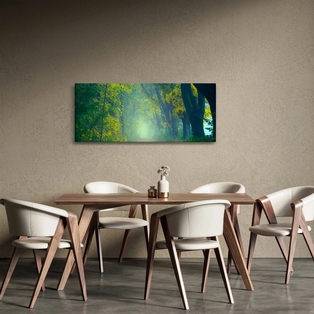 Tablou cu drum dea lungul cu copaci (120x50 cm)