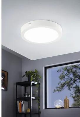 Plafoniera cu LED integrat Eglo Crosslink 21W 2700 lumeni, lumina RGB, Ø300 mm, alb