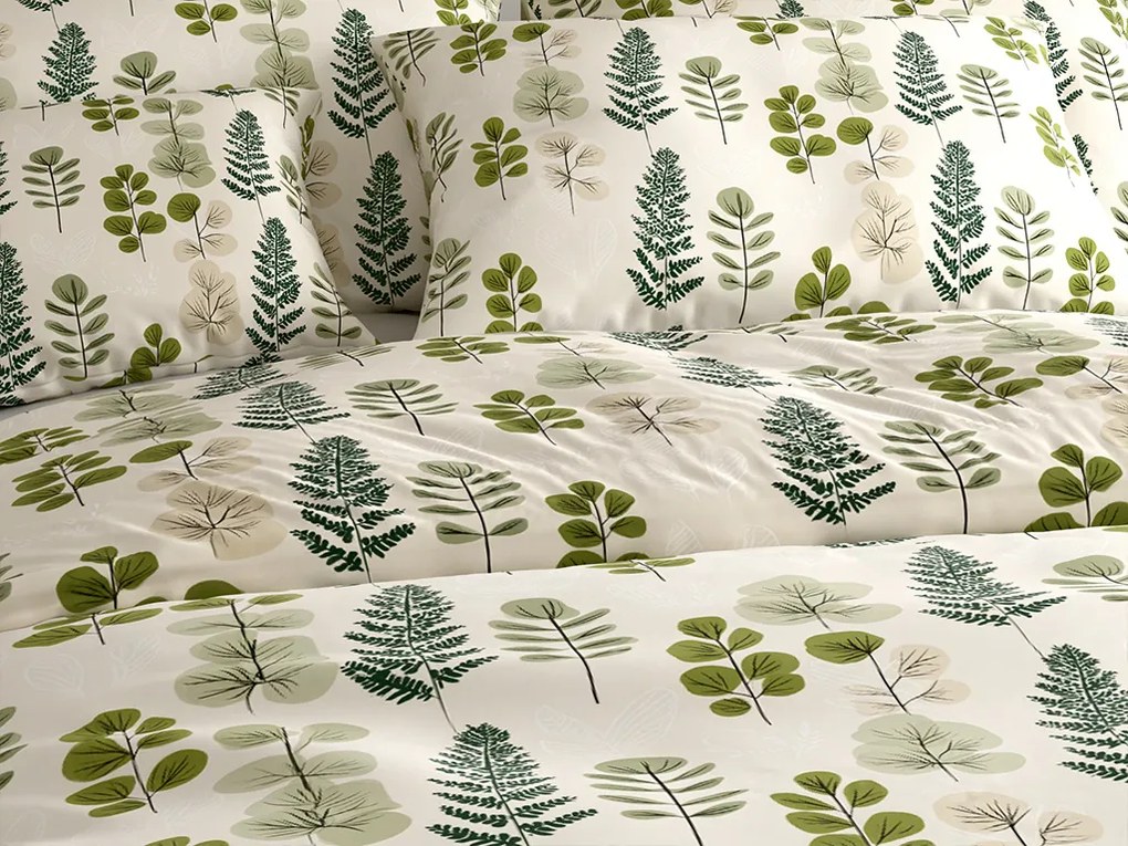 Lenjerie de pat din microfibra SCANDI NATURE verde Dimensiune lenjerie de pat: 70 x 90 cm | 140 x 200 cm