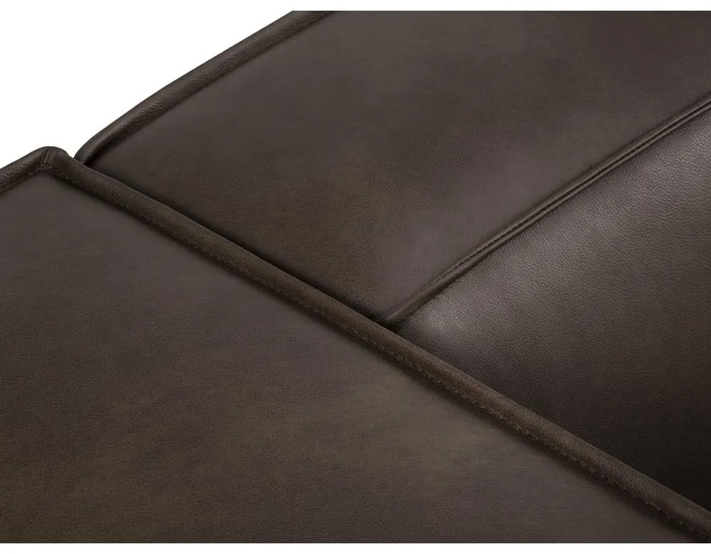 Canapea maro cu tapițerie din piele 227 cm Madame – Windsor &amp; Co Sofas