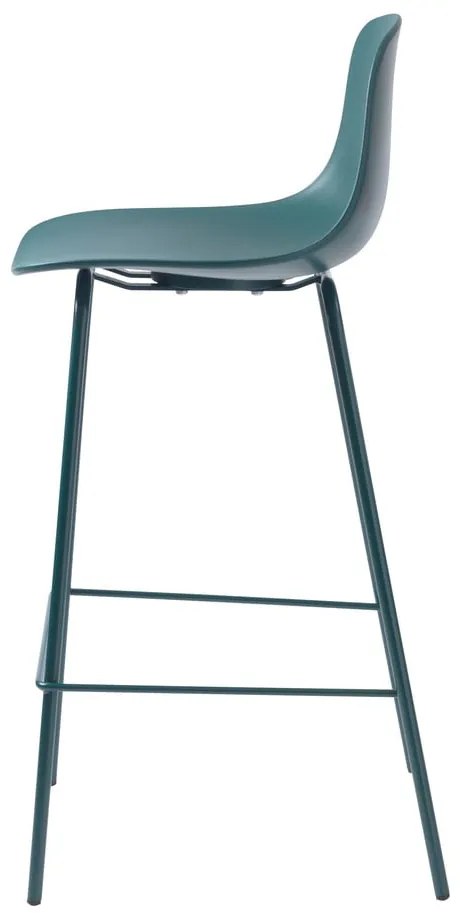 Scaun de bar petrol din plastic (înălțime șezut 67,5 cm) Whitby – Unique Furniture