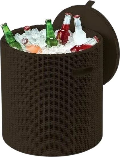 Keter măsuță de depozitare Cool Stool 39 l, maro