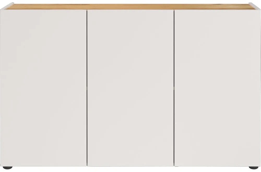 Dulap crem cu aspect de lemn de stejar 120x76x34 cm Adrano – Germania