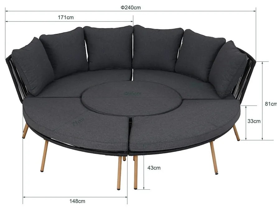 Set de mobilier de grădină Holand cu 10 locuri