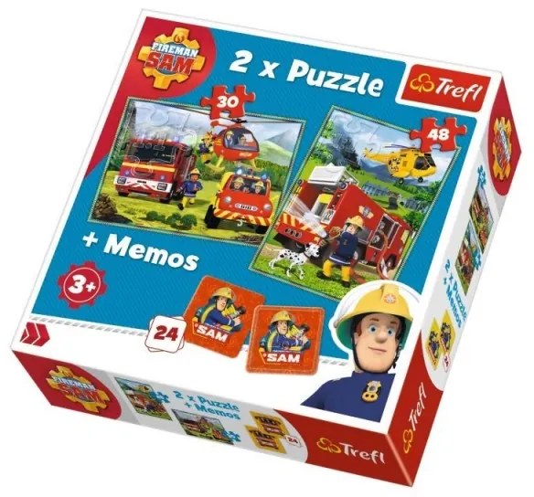 PUZZLE TREFL 2IN1 MEMO POMPIERII IN ACTIUNE