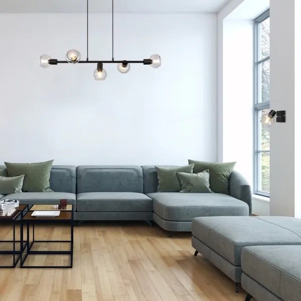 Lustră pe cablu SULLIVAN 5xE14/40W/230V Rabalux 3297