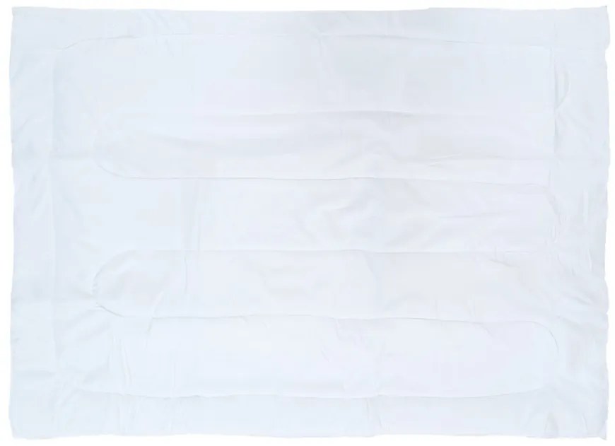 Patura de vara matlasata 140x200 cm cu perna 70x90 cm ECONOMY PEACH, albă