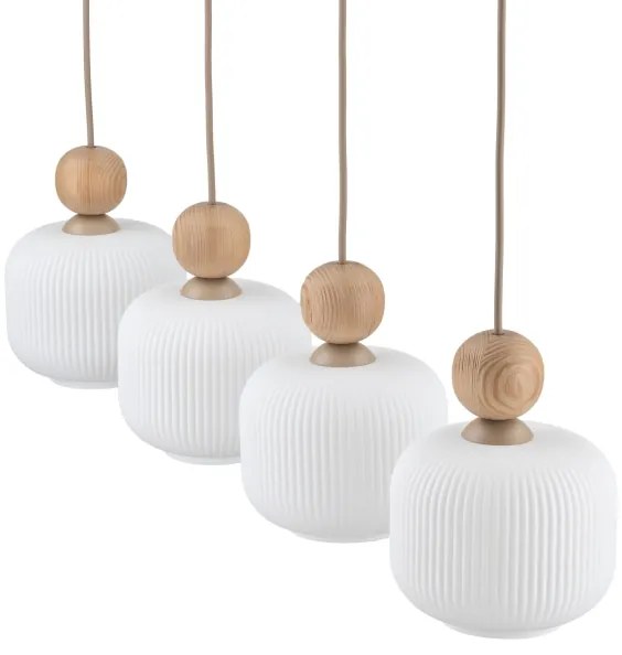 Lustră cu cablu BALLO, 4 x E14, 10 W, 230 V, bej