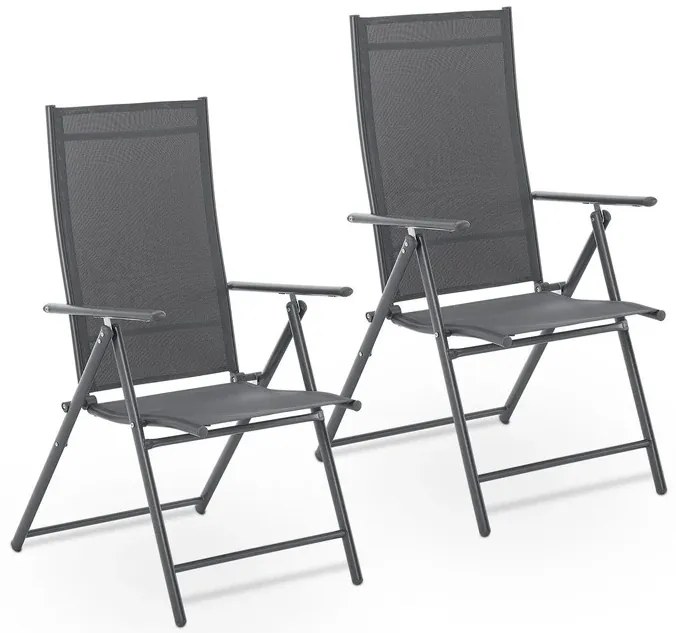 Juskys Set de 2 scaune Calena - antracit
