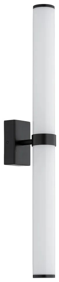 Aplica baie LED, Protectie IP44 otel negru, sticla BATUMI 8927