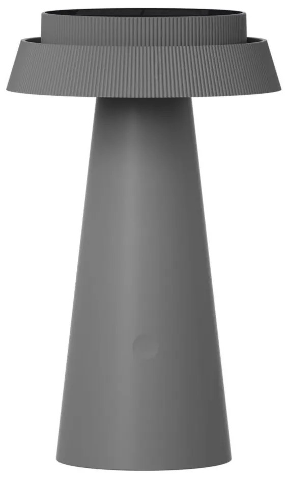 Lampă solară LED MARAKESZ LED/3,7V USB 3600 mAh 1800/2700/3000K IP54 gri
