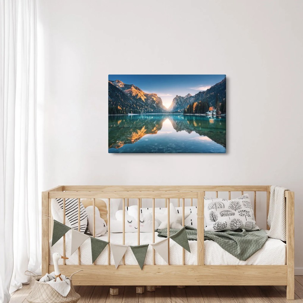 Tablou - Lacul montan (90x60 cm)