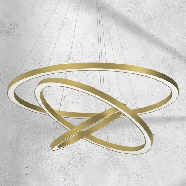 Lustră LED pe cablu GALAXIA LED/85W/230V aurie