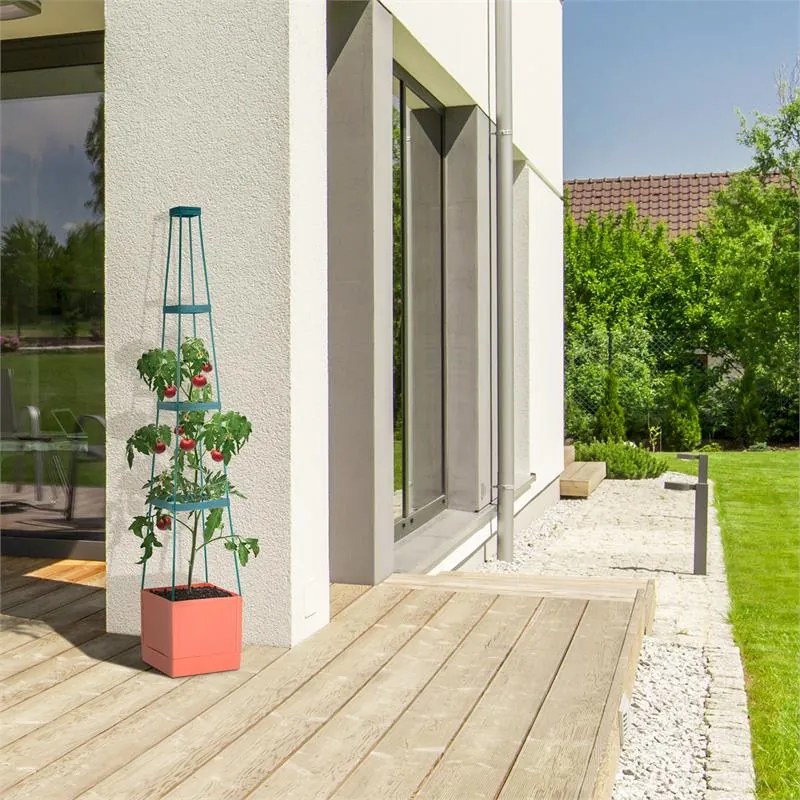 TOMATO TOWER, ghivece de roșii, set de două bucăți, 25x150x25 cm, grilă de prindere PP
