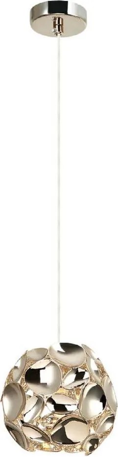 Open Design OR80193 - Pendul cu cablu CARERA, 1x G9/7W/230V, diametru 15 cm, aur roz