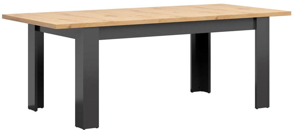 Set sufragerie Hesen STO/7/16 (pentru 6 până la 8 persoane) (grafit + Stejar artisan). 1062515